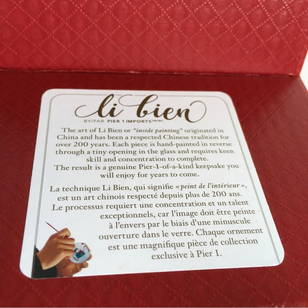 Pier 1 Li Bien Christmas Ornament Angel 2018